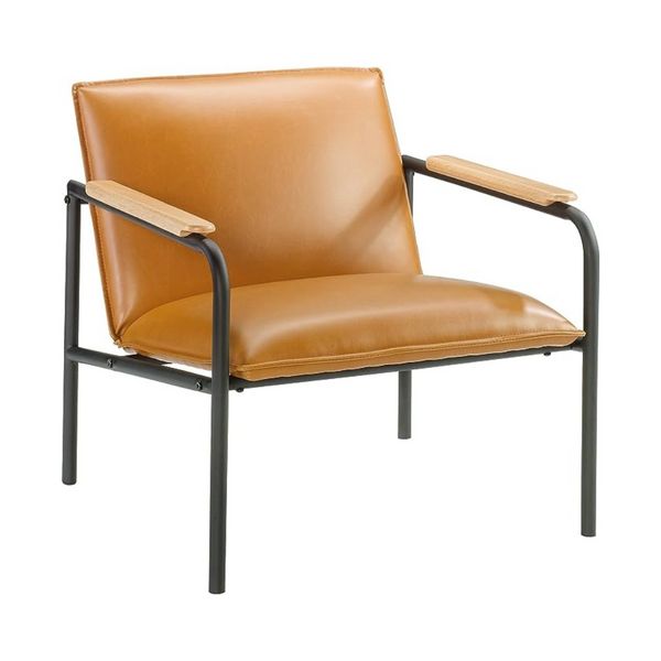 Sauder Boulevard Café Lounge Chair, Metal Camel finish