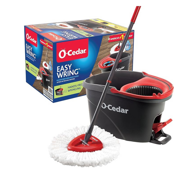 O-Cedar EasyWring Microfiber Spin Mop and Bucket