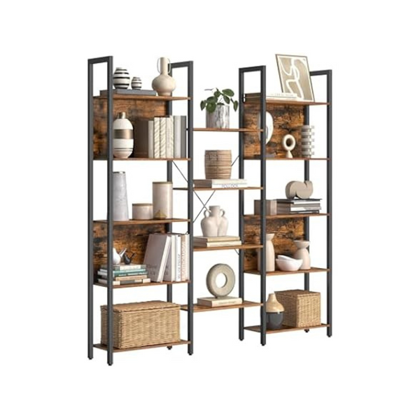 Vasagle Shelves & Bookcases: 5-Tier 65.4" Multi-Level Bookcase w/ 14 Shelves