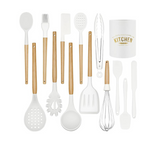 14 Non-Stick Silicone Kitchen Cooking Utensils Set