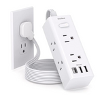 One Beat 6 Outlets 3 USB Ports (1 USB C) Plug Power Strip