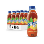 Snapple Peach Tea (16 fl oz Plastic bottle, Pack of 12)