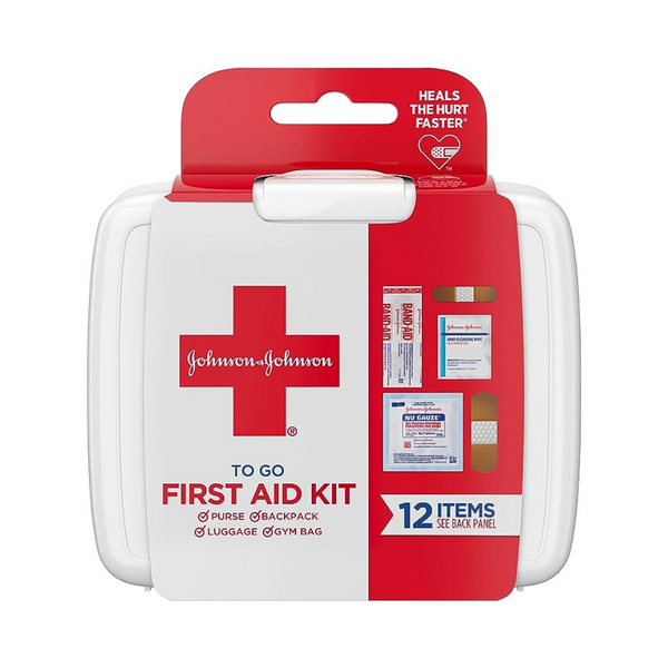 12-Piece Johnson & Johnson First Aid To Go Kit