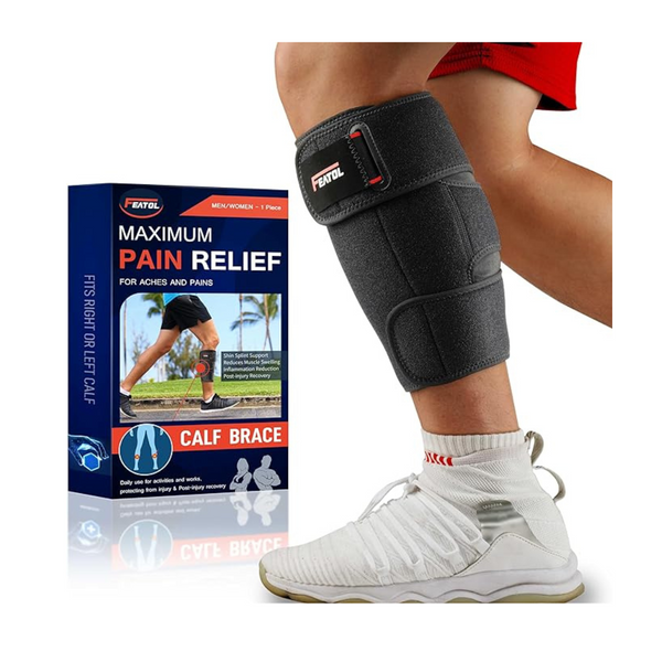 FEATOL Adjustable Shin Splint Calf Compression Brace