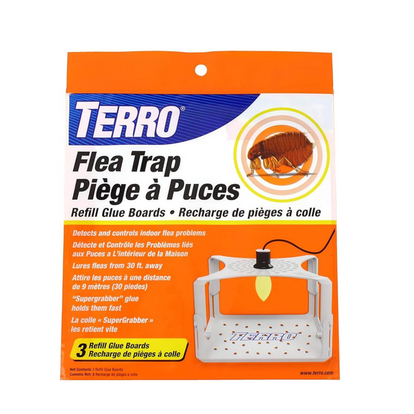 3-Pack Terro T231 Flea Trap Refills Replacement Flea Trap Glue Boards