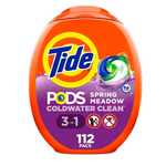 Tide PODS Laundry Detergent Soap Pods, Spring Meadow Scent (112 count) + Get a $5.50 Amazon Credit!