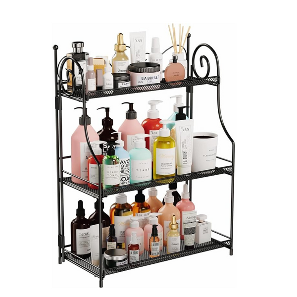 3-Tier Foldable Vanity Shelves Countertop Organizer