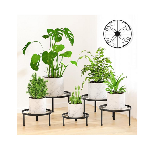 5-Pack Metal Heavy Duty Flower Pot Stands