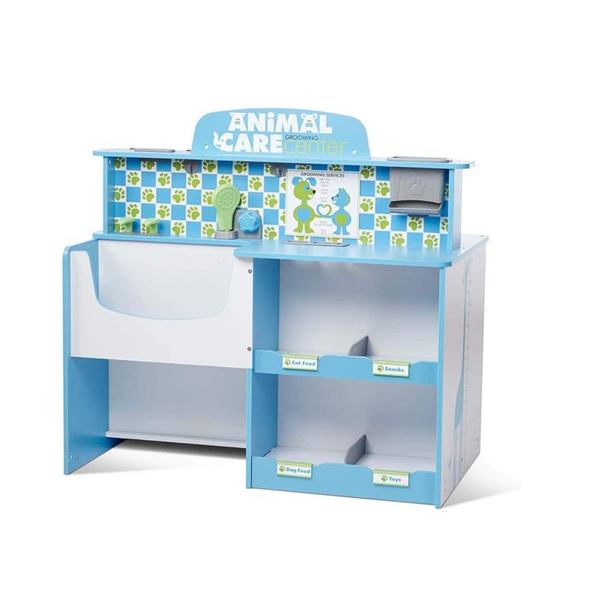 Melissa & Doug Animal Care Vet & Groomer Wooden Activity Center