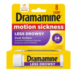 8-Count Dramamine Motion Sickness Long Lasting Relief Less Drowsy