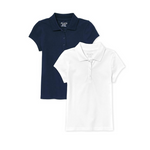 2-Pack The Children's Place Girl's Short Sleeve Pique Polo