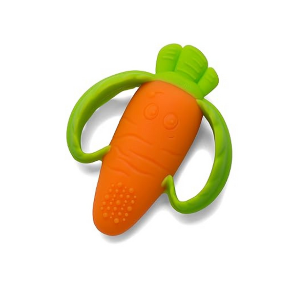 Infantino Lil' Nibble Carrot Silicone Soft-Textured Teethers