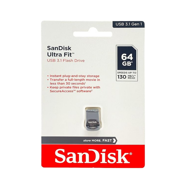 SanDisk Ultra Fit 64GB USB 3.1 Flash Drive