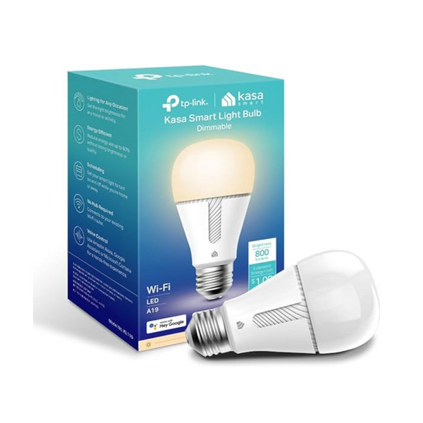 Kasa Smart WiFi White LED Dimmable Light Bulb