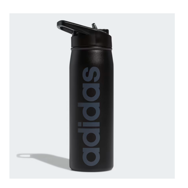 adidas 600 Ml (20 Oz) Straw Top Metal Water Bottle