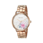 Nine West Women's Crystal Accented Bracelet Watch