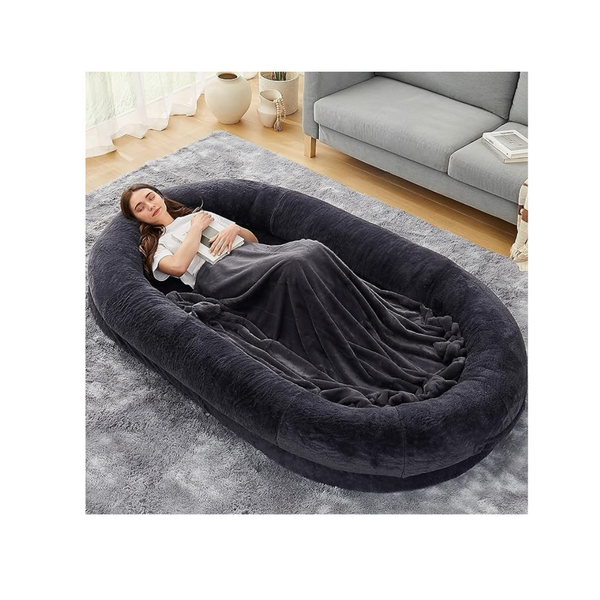 DOGKE Large Human Luxury Fur Human Size Dog Bed