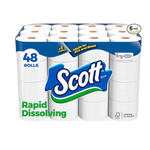 48 Double Rolls of Scott Rapid-Dissolving Toilet Paper