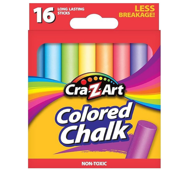 Cra-Z-Art Assorted Colored Chalk (16/Box)