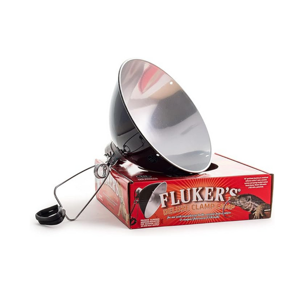 Fluker's Repta-Clamp 10" Lamp with Switch for Reptiles