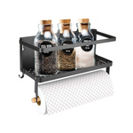 HengLiSam Magnetic Spice Rack with Paper Towel Holder