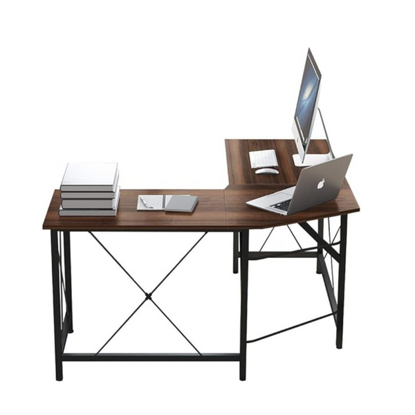 Coral Flower 41.7" D x 59" W x 30" H Corner L-Shaped Computer Desks