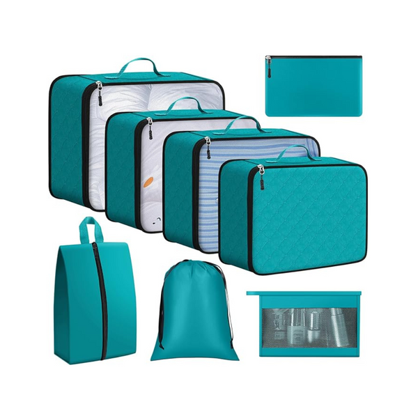 Set of 8 ExploreBliss Durable Packing Cubes