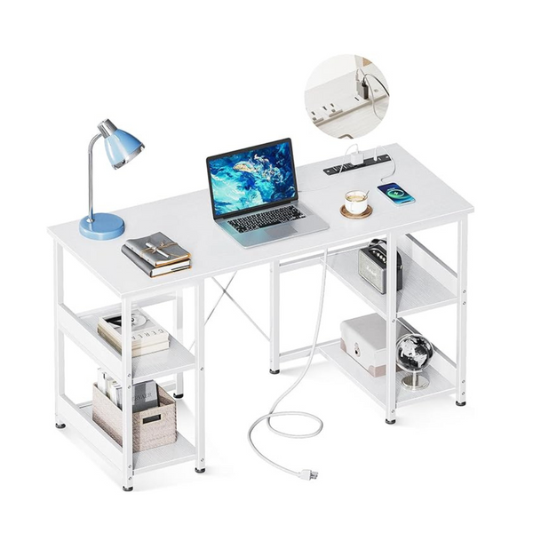 Aodk 40" Writing Desk with Power Outlets & USB Charging Port