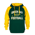 Clorpeak Men's Green Bay City Fully Embroidery Pullover Sweatshirt Hoodie