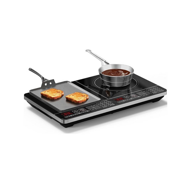 Nuwave PIC Double Induction Cooktop, Portable, Powerful 1800W with 2 Large 8" Heating Coils