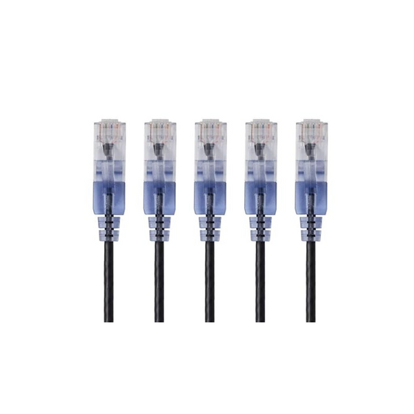 5-Pack Monoprice Cat6A 3ft Ethernet Network Patch Cable