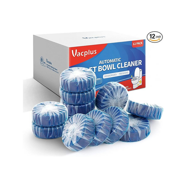 12-Pack Vacplus Automatic Toilet Bowl Cleaner Tablets