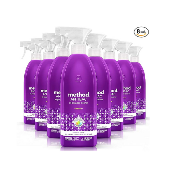 8 Bottles of Method Antibacterial All Purpose Cleaner Spray