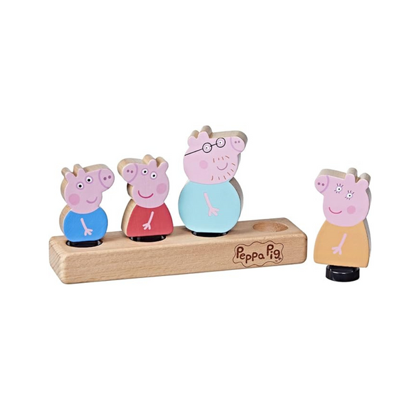 Peppa Pig Wooden Family 4-Figure Set