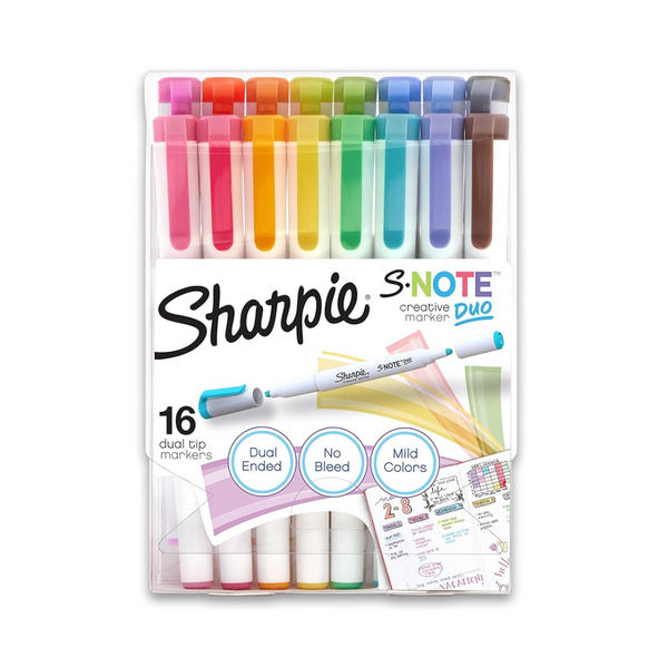 16-Count Sharpie S-Note Duo Dual-Ended Creative Markers