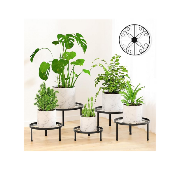 5-Pack Metal Heavy Duty Flower Pot Stands