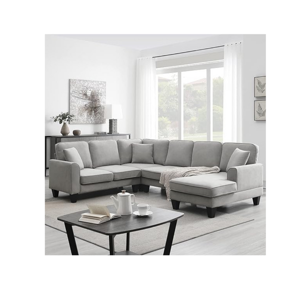 7-Seat Oversized Sectional Sofa Set