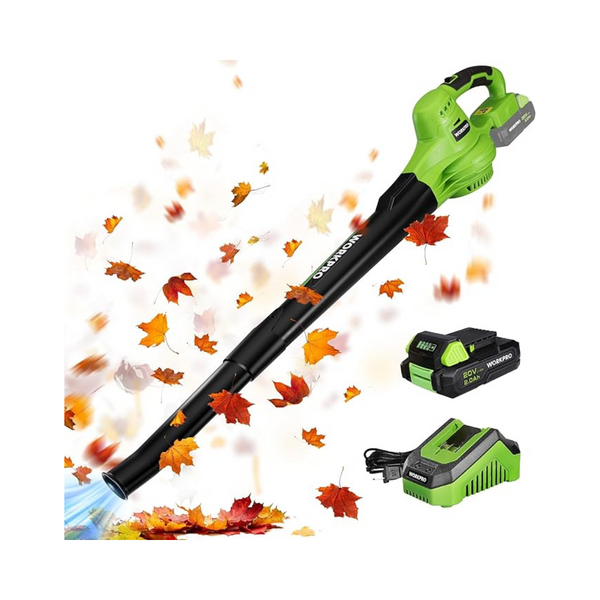 Workpro 20V Battery Powered Mini Electric Leaf Blower