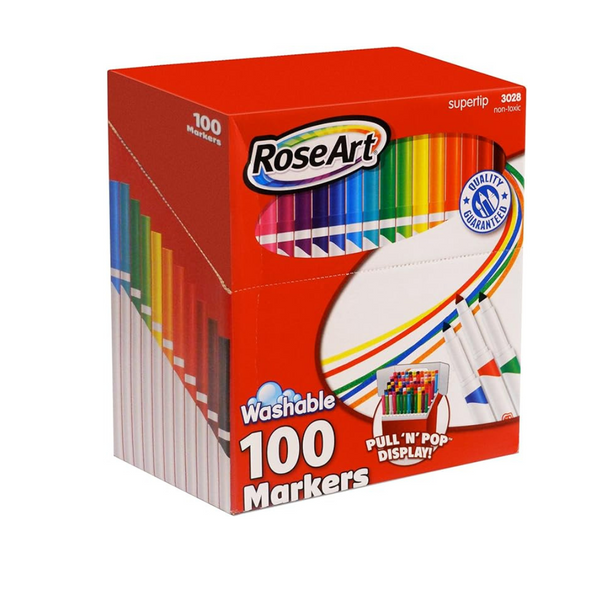 100-Count RoseArt -24 SuperTip Washable Markers