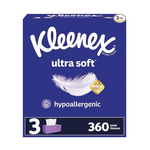 360-Count Kleenex Ultra Soft 3-Ply Facial Tissues