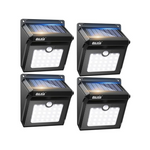 BAXIA Solar Outdoor Motion Sensor Lights (400LM, 4 Pack)