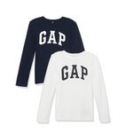 2-Pack Gap Baby Boys Long Sleeve Logo T-Shirt