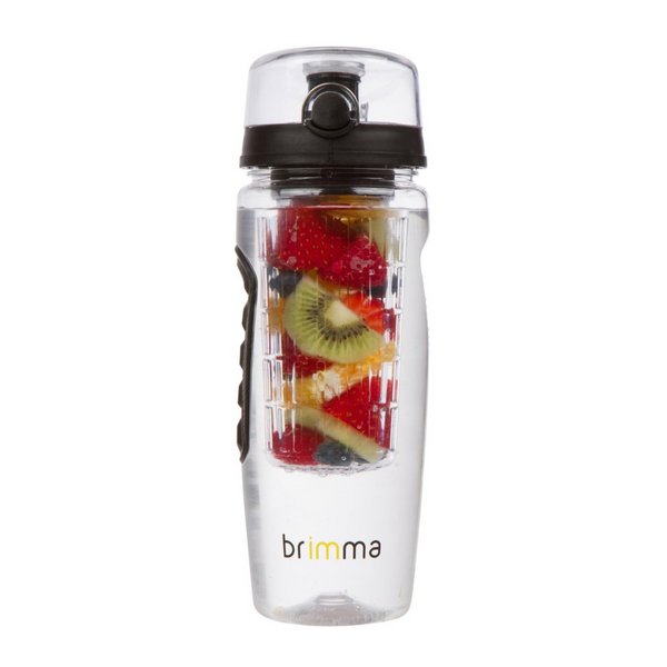 Brimma 32-oz. Large Leakproof Plastic Fruit Infusion Water Bottle