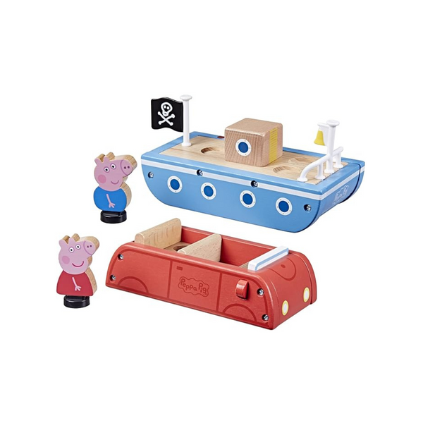 Peppa Pig Toys Wooden Car and Wooden Boat