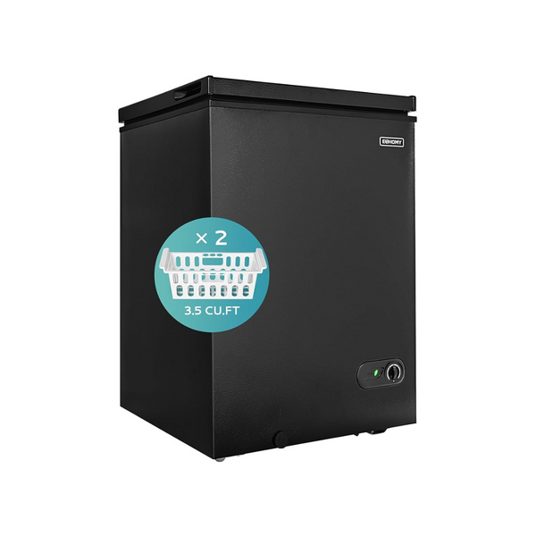 Euhomy 3.5 Cu.Ft Chest Freezer with Removable Basket