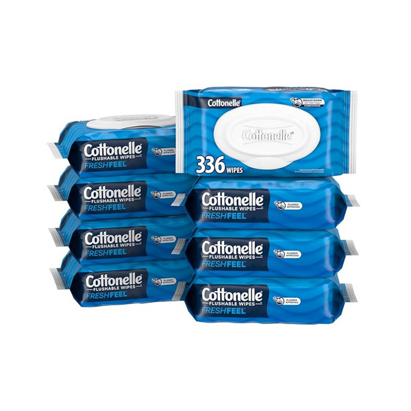 336-Count Cottonelle FreshCare Flushable Wet Wipes for Adults