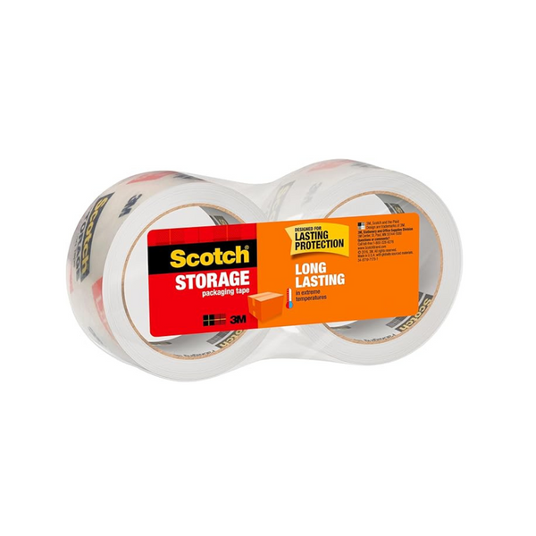 Scotch Long Lasting Storage Packaging Tape (2 Rolls)