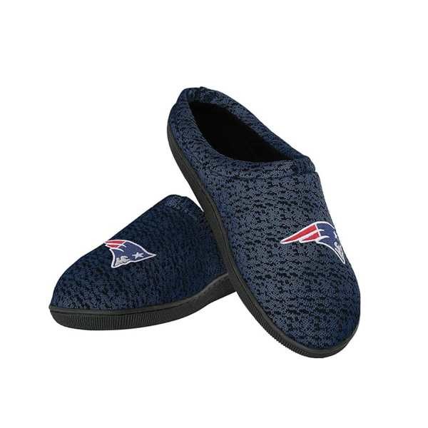 FOCO Men's NFL Team Logo Poly Knit Cup Sole Slippers