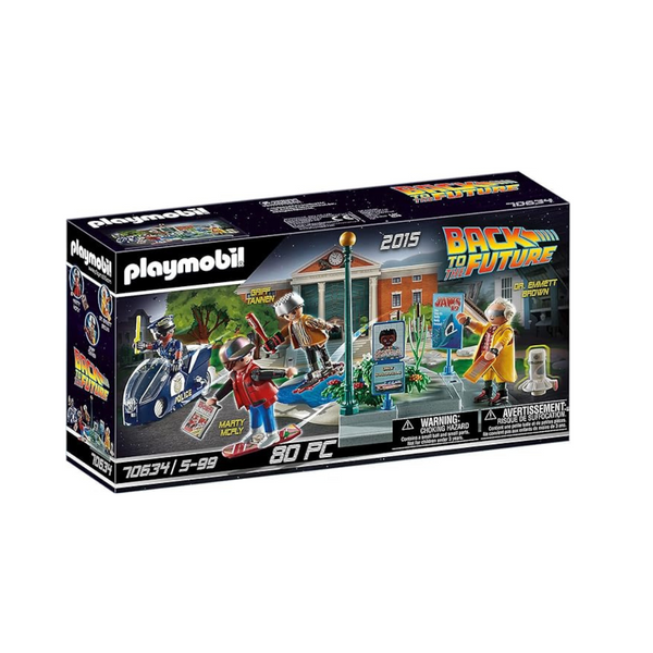 80-Piece Playmobil Back to The Future Part II Hoverboard Chase