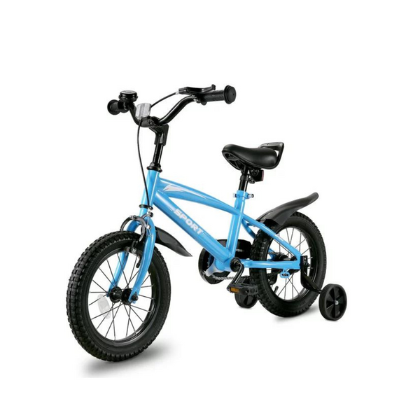 Naipo 14" Kids Bike Girls and Boys Blue Bike for Age 3-6 Years Old